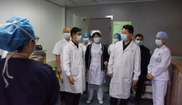 医院领导带队查看节日期间医院各项工作运作和疾病防控工作的落实情况