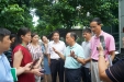 国家创卫专家何爱华、市人大常委会副主任林振光到我院检查指导创卫工作