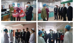 大年初一市政协副主席、市卫生健康局局长黄立红带队到茂医慰问医务人员