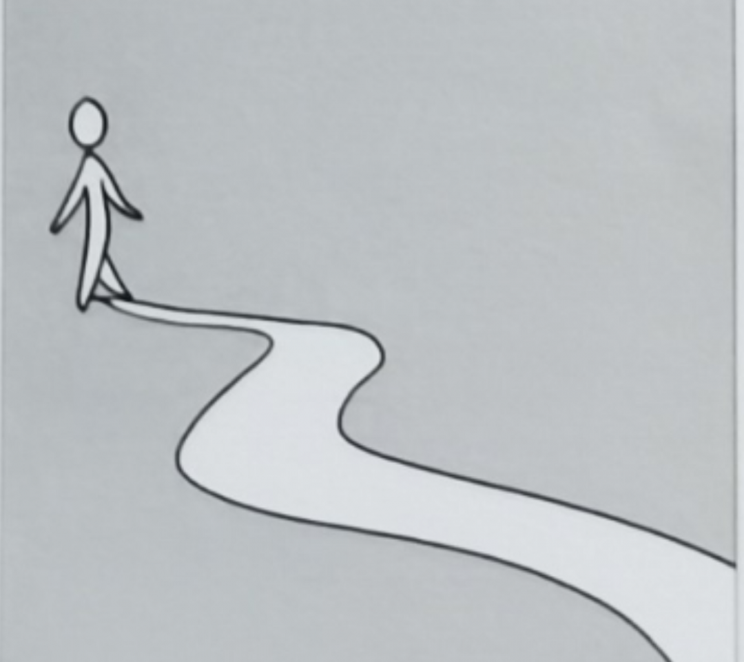 6、走路不沿着直线往前走