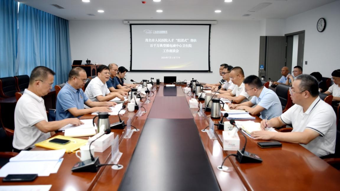 1.茂医人才“组团式”帮扶电城中心卫生院工作座谈会议现场。