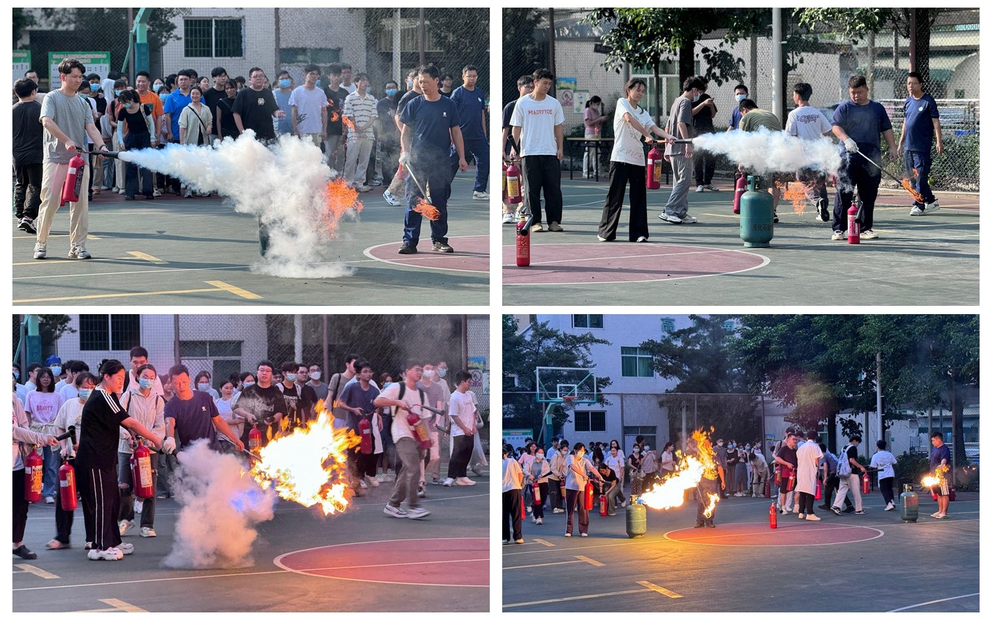 04住培医师、医学生踊跃参与灭火器实操